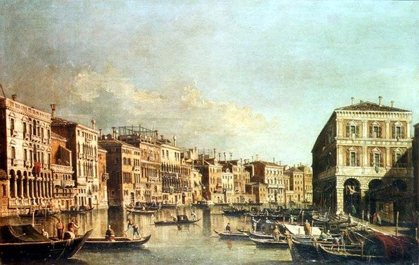 Grand Canal, Venetsia tekijältä G. (Follower of A. Canaletto) Canaletto