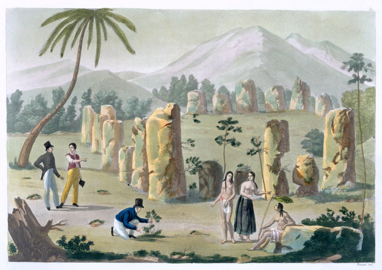 "House of the Ancients, Island of Tinian", c1820-1839 tekijältä G Bramati
