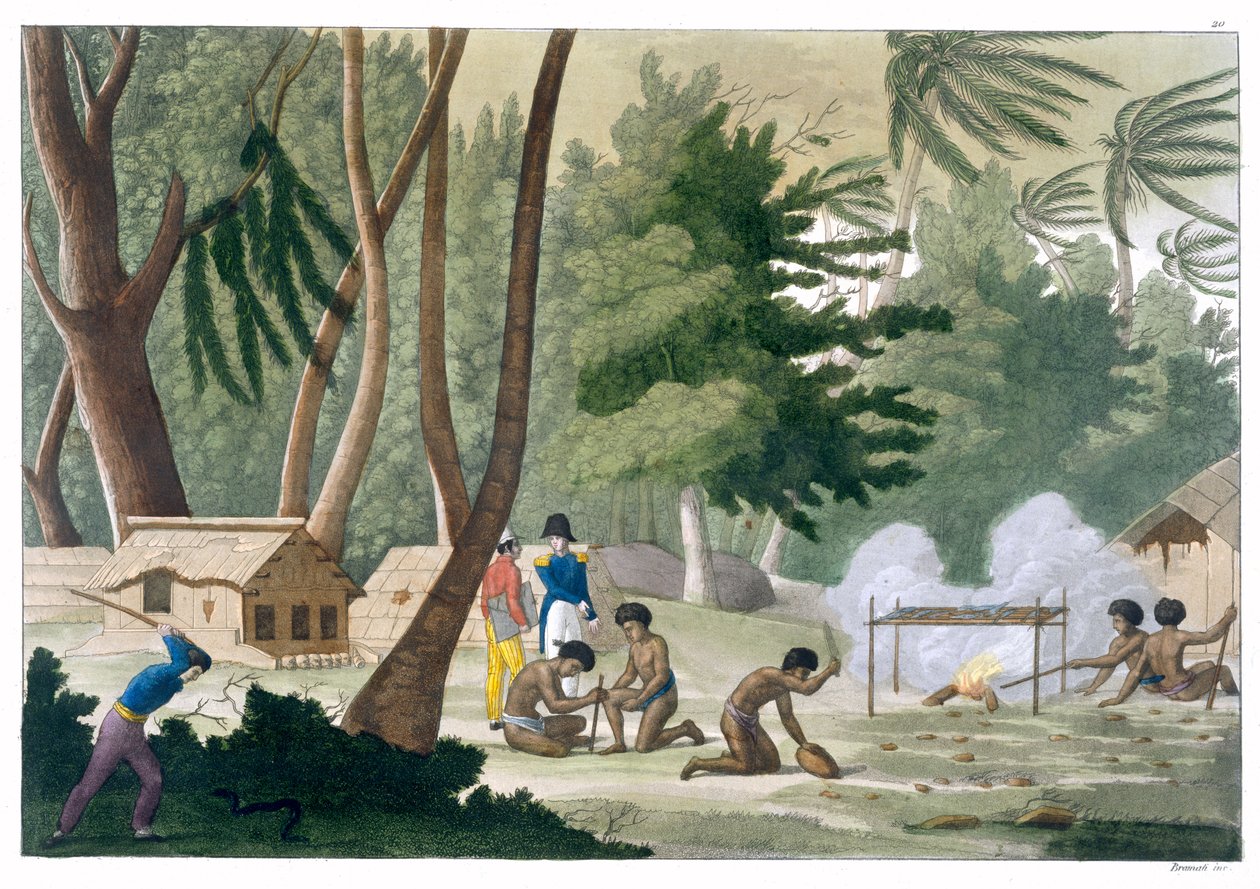 "Papu-heimo Rawakin saarella", 1820-1839 tekijältä G Bramati