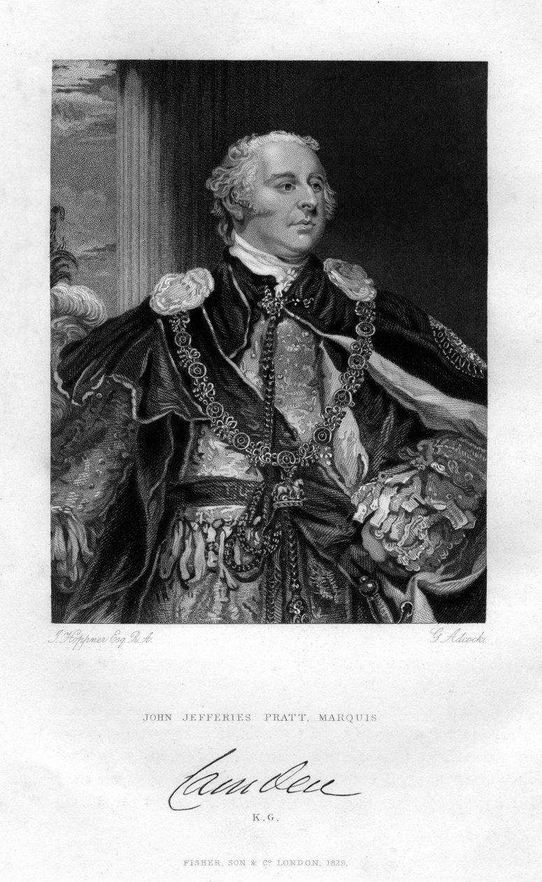 John Jeffreys Pratt, Camdenin ensimmäinen markiisi, 1829. tekijältä G. H. Adcock