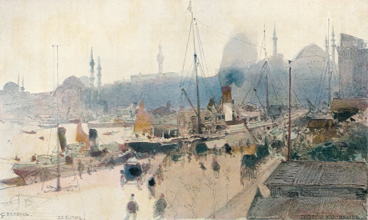 The Quay, Stamboul, 1902, 1906 tekijältä G Kossiakoff