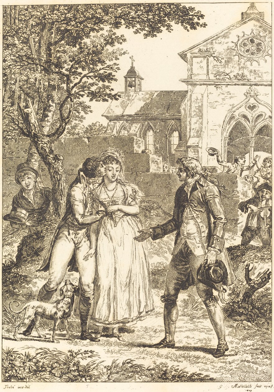 Suudelma palasi: suudelma valmis tekijältä G. Mallesteste after Jacques Louis François Touzé