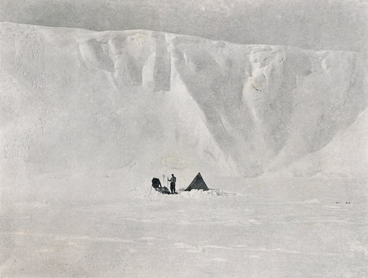 Dugdalen jäätikkö, 1911, 1913. tekijältä G. Murray Levick