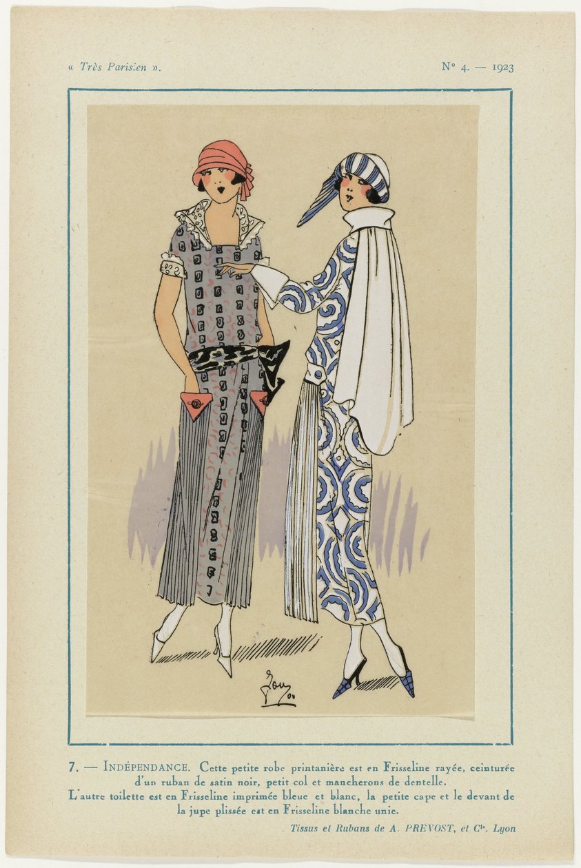 Hyvin pariisilainen, 1923, nro 4: 7 - ITSENÄISYYS. Tämä pieni mekko... tekijältä G P. Joumard