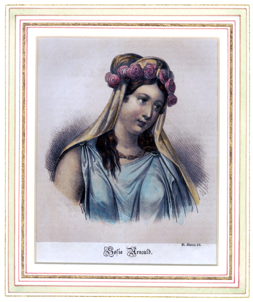 Sophie Arnould, ranskalainen sopraano tekijältä G. Riccio