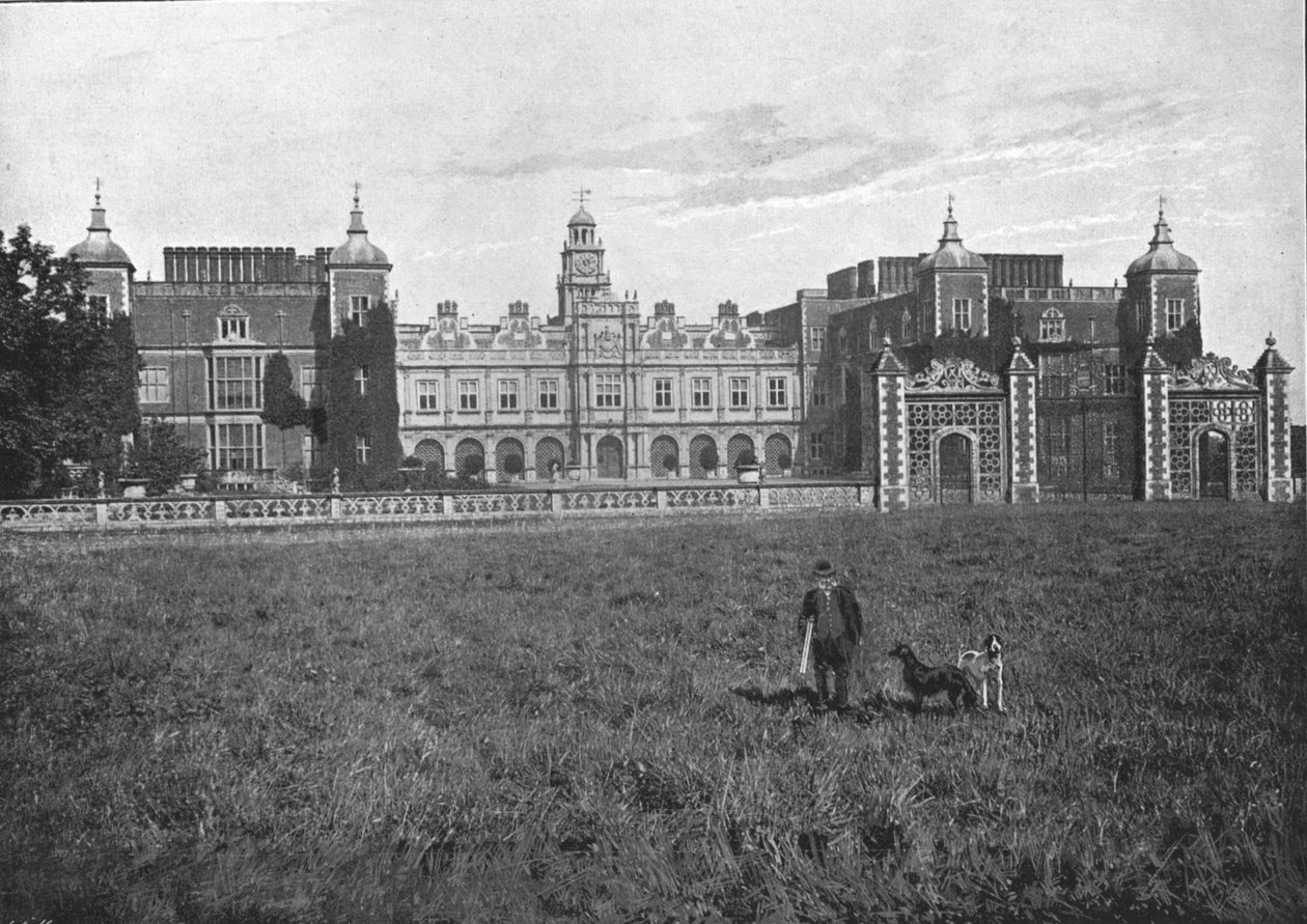 Hatfield House, etelärintama, c1900 tekijältä G. W. Wilson and Company