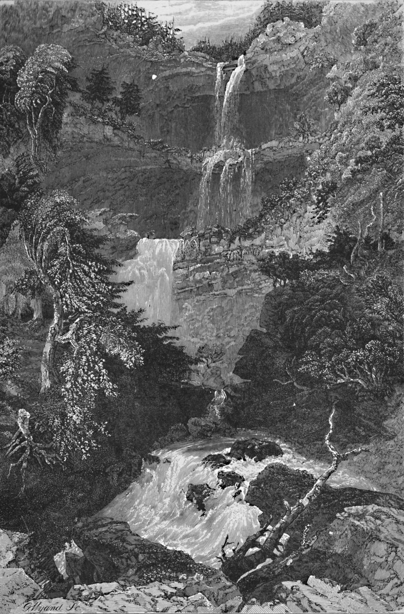 Panorama Trenton Fallsista, 1883 tekijältä G. Wyand