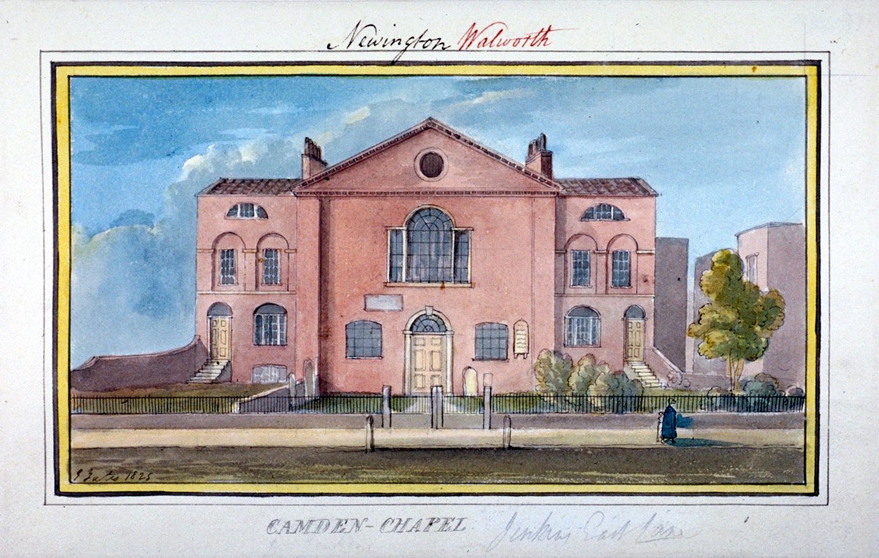 Camden Chapel, East Lane, Southwark, Lontoo, 1825 tekijältä G Yates