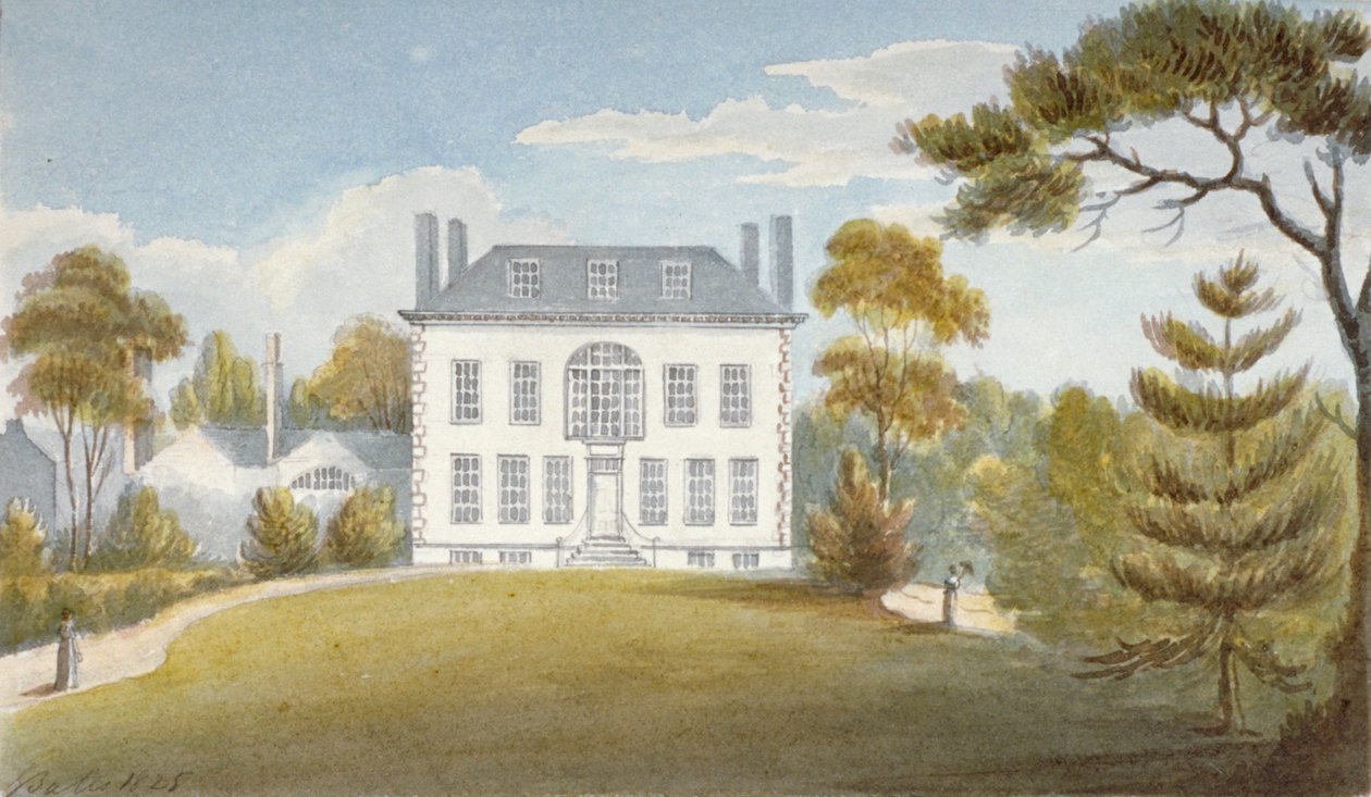 Mitcham Hall, Mitcham, Surrey, 1825 tekijältä G Yates