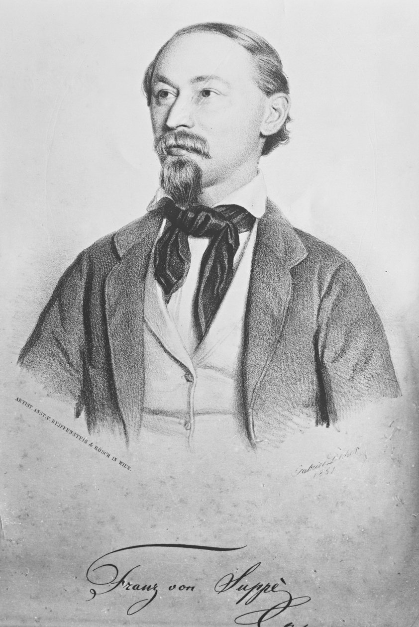 Franz von Suppe (1819-95), itävaltalainen säveltäjä tekijältä Gabriel Decker