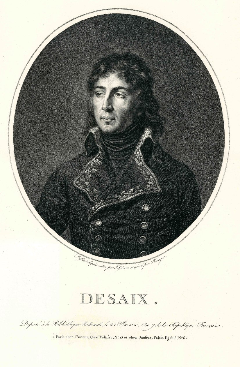 Louis Charles Antoine Desaixin (1768-1800) muotokuva tekijältä Gabriel Fiesinger