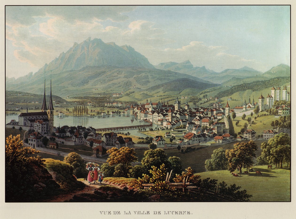 Ansicht der Stadt zu Luzern tekijältä Gabriel Ludwig Lori