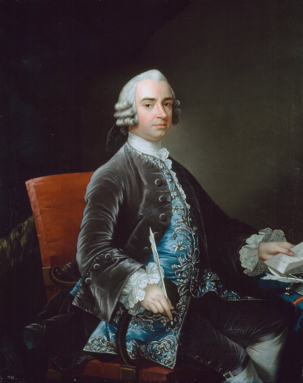 John Larpent (1710-97) Pohjoisen osaston päällikkö, 1749 tekijältä Gabriel Mathias