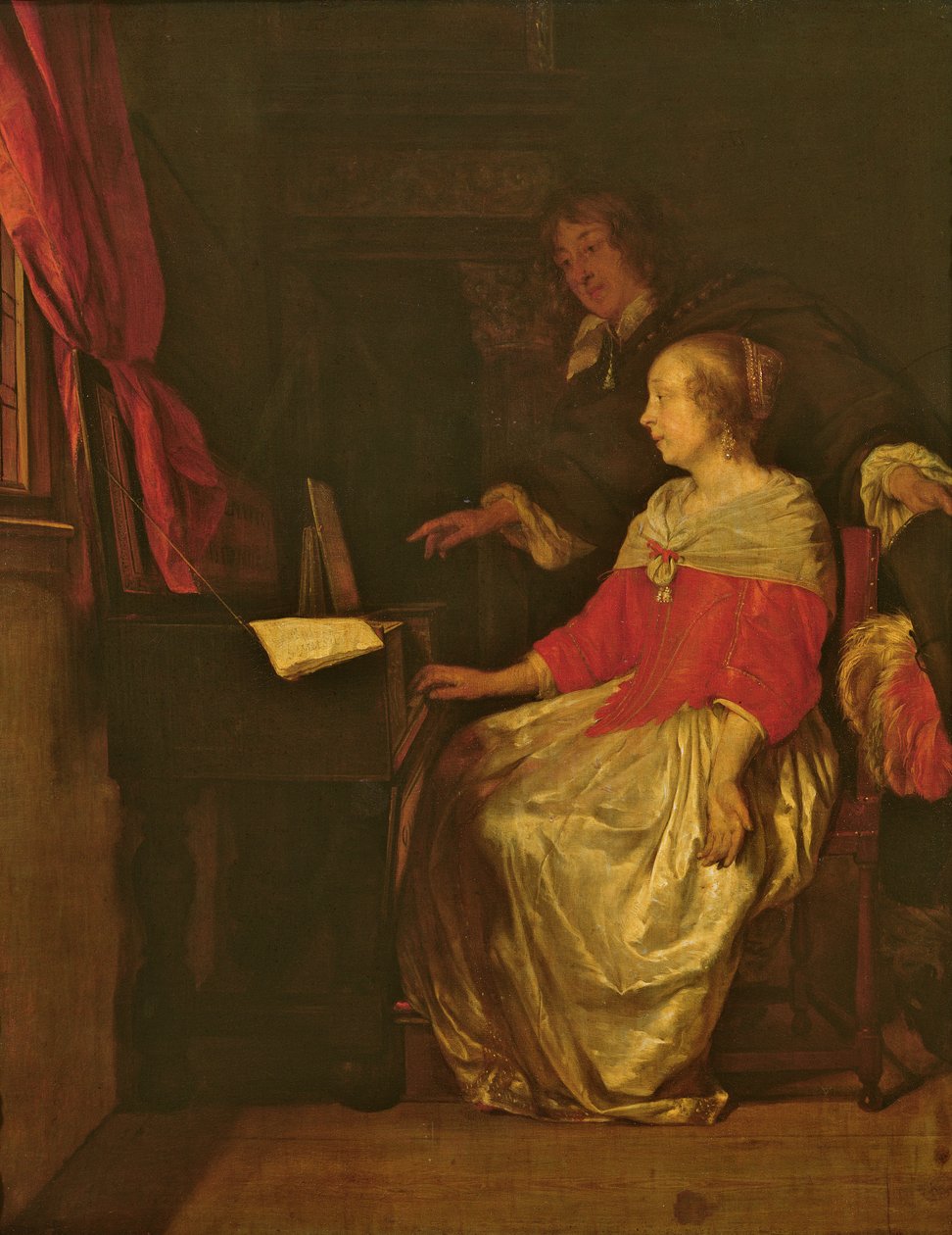 Virginal Lesson tekijältä Gabriel Metsu