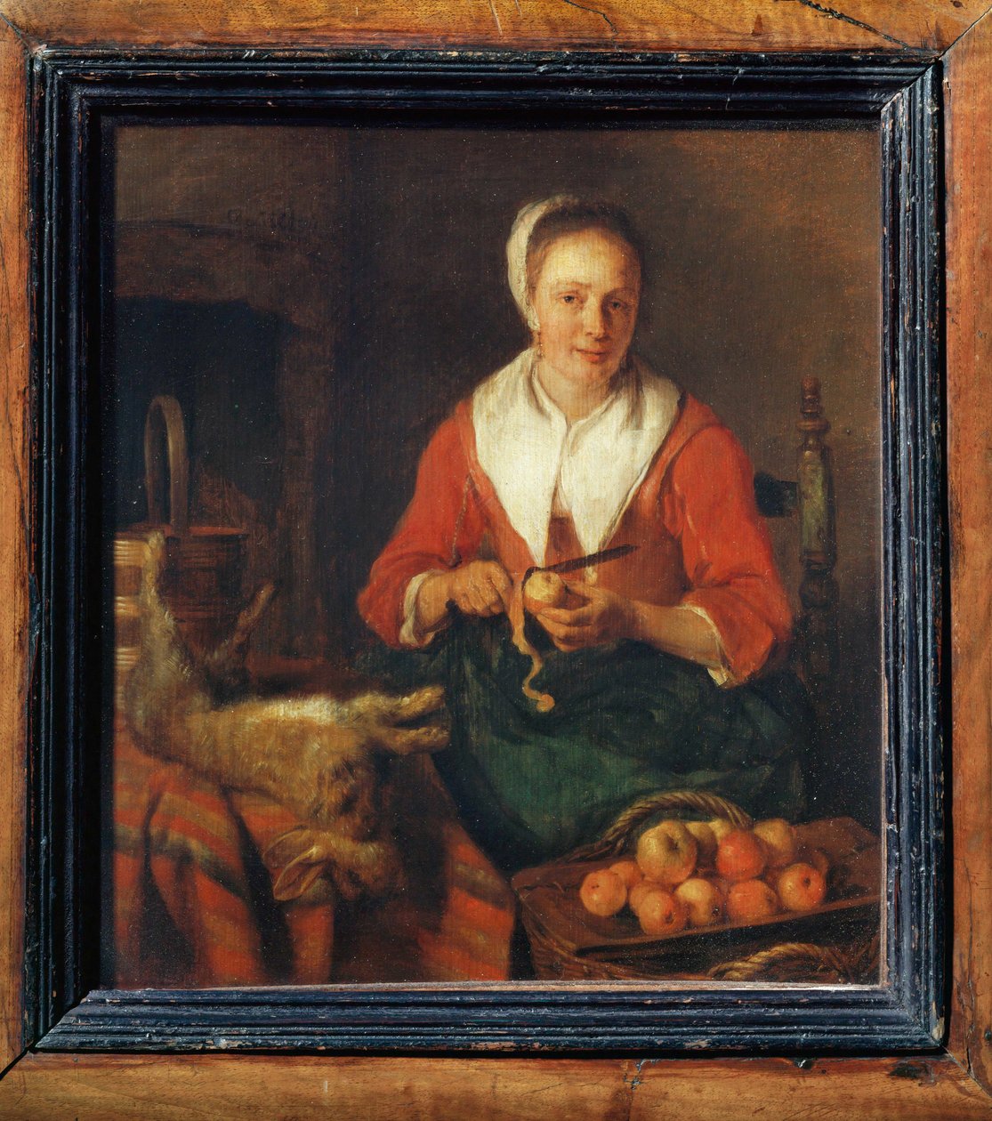 La peleuse de pommes - Omenan kuorinta ... tekijältä Gabriel (attr. to) Metsu