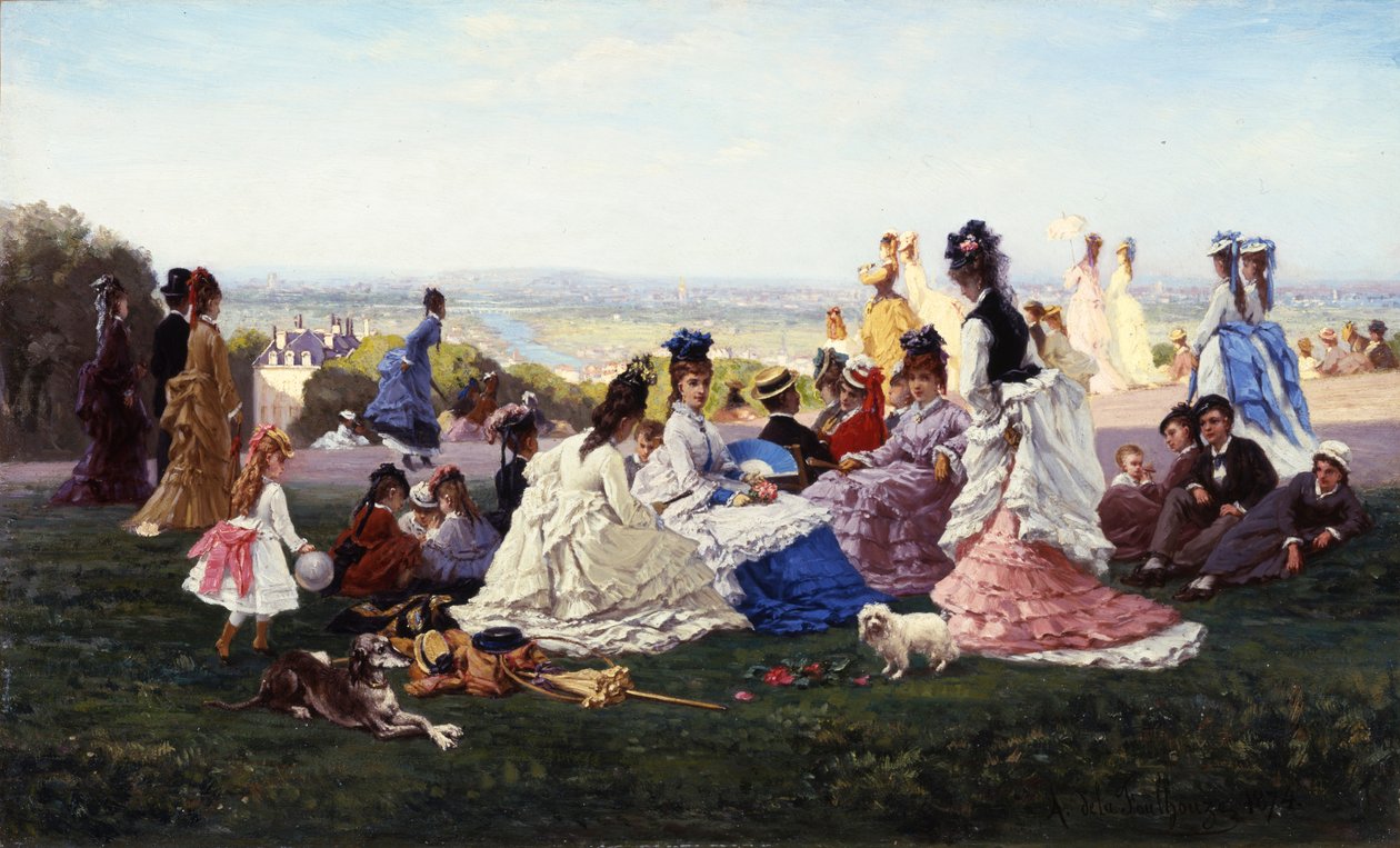 Sunnuntai Bellevuessa, 1874 tekijältä Gabriel Amable de Lafoulhouze
