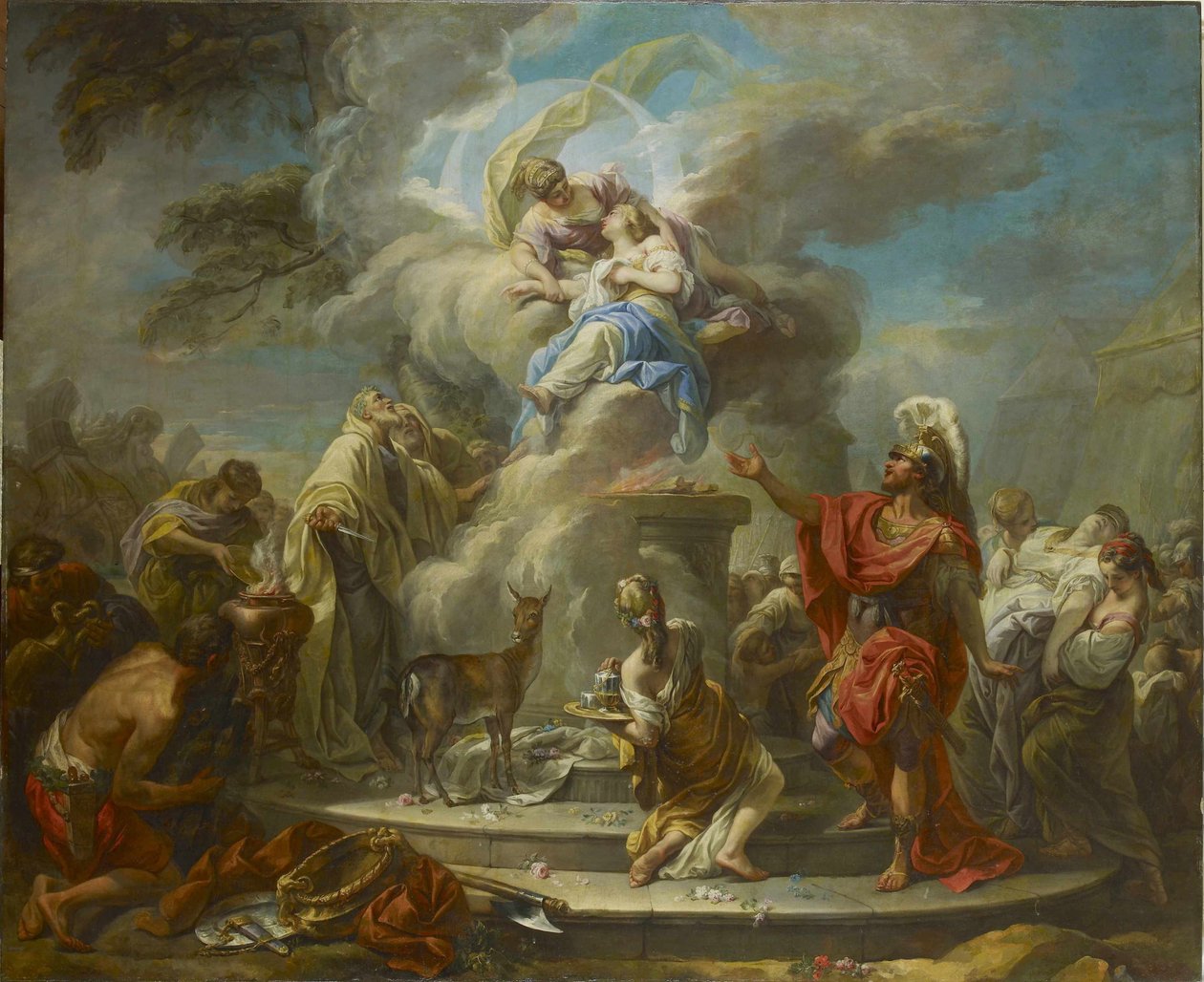 Iphigenian uhri, 1749-1750. tekijältä Gabriel Francois Doyen