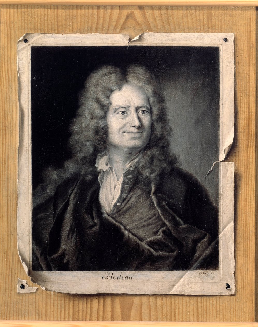 Nicolas Boileaun (1636-1711) muotokuva tekijältä Gabriel Gresly