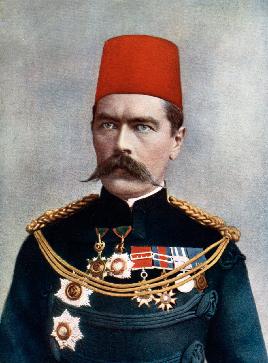 Horatio Herbert Kitchener, 1. Earl Kitchener, brittiläinen marsalkka, diplomaatti ja valtiomies, 1902. tekijältä Gabriel Lekegian
