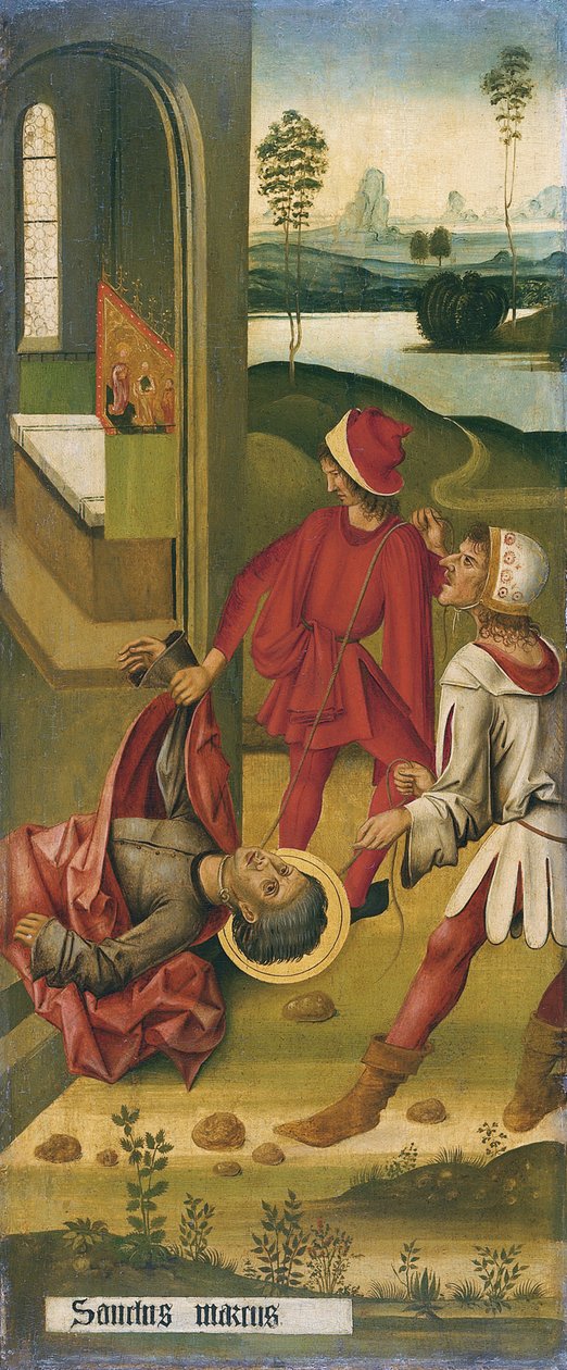 Pyhän Markuksen marttyyrikuolema, 1478 tekijältä Gabriel Mälesskircher