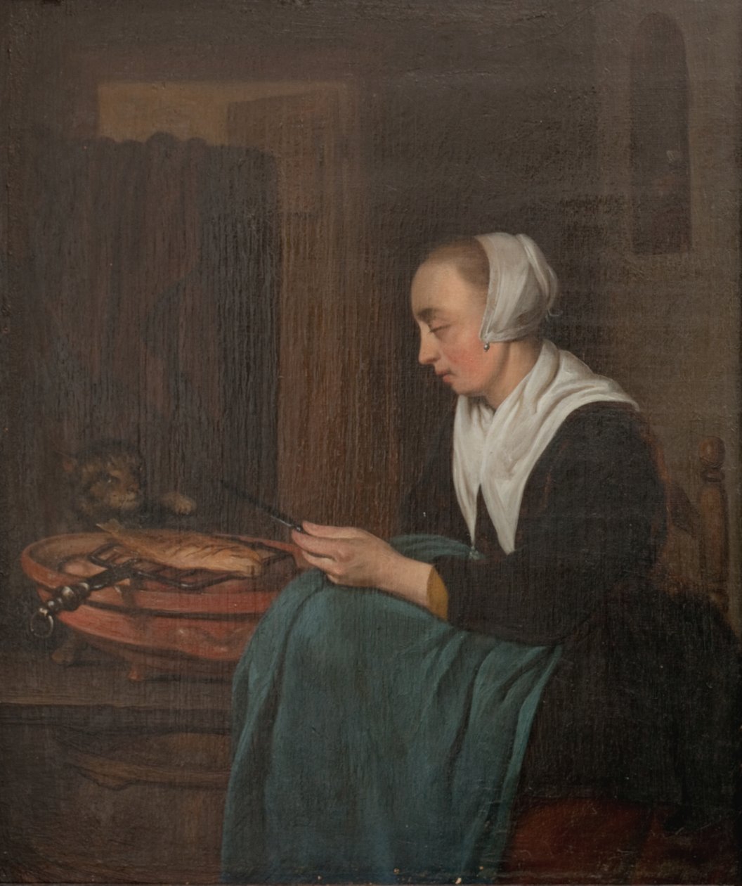 Nukkuva myyjä tekijältä Gabriel Metsu