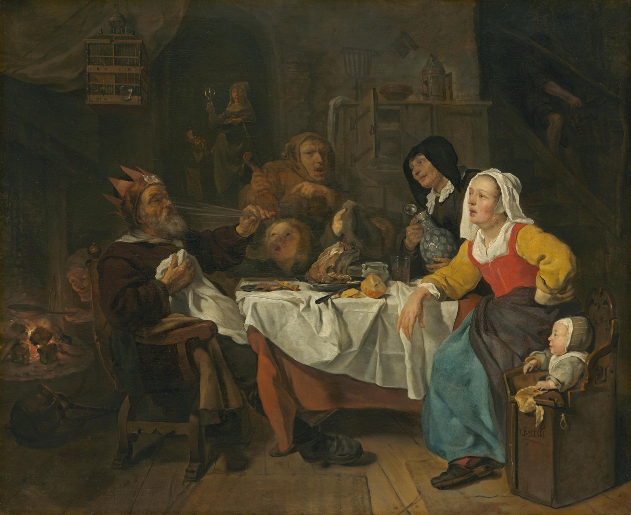 Kuningas juo tekijältä Gabriel Metsu