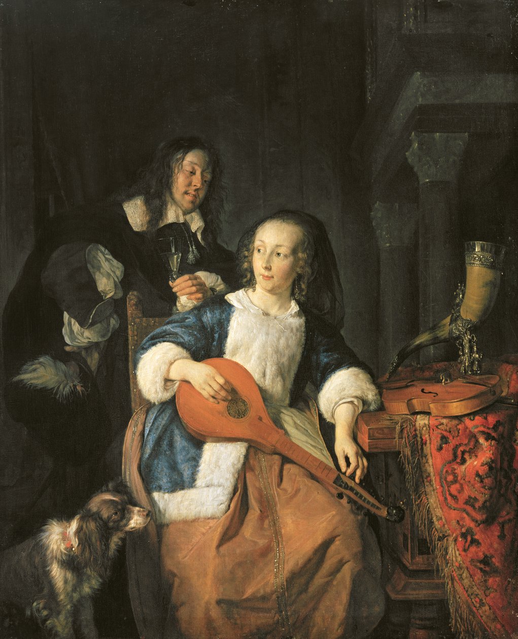 Cittern Player tekijältä Gabriel Metsu