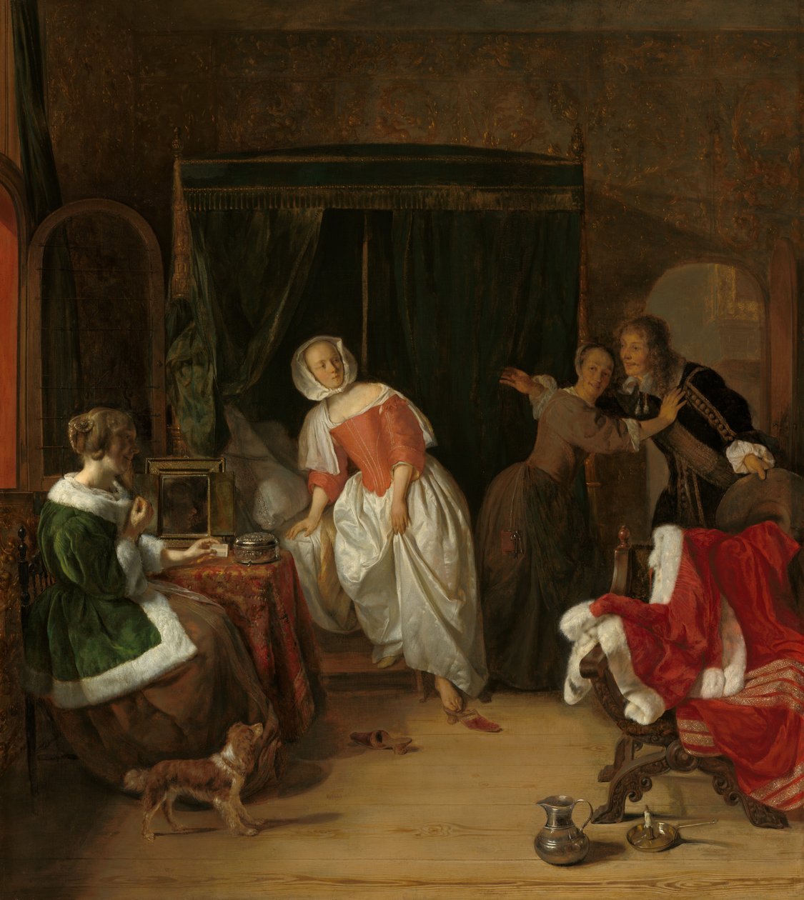 The Intruder, c. 1660. tekijältä Gabriel Metsu