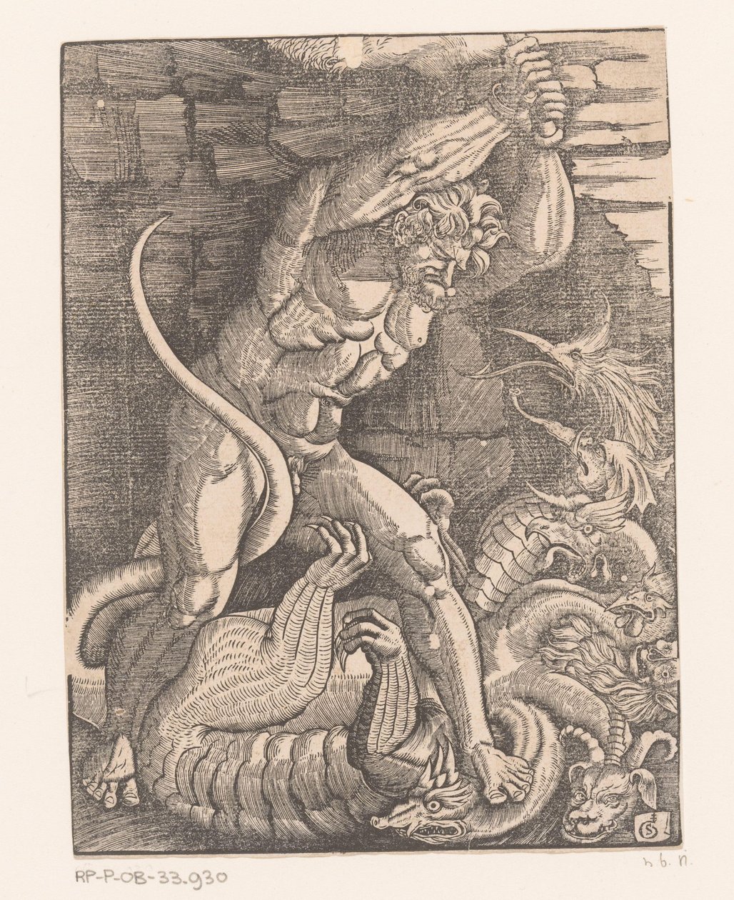 Hercules tappaa Lernan Hydran Labors of Hercules (sarjan nimi) tekijältä Gabriel Salmon