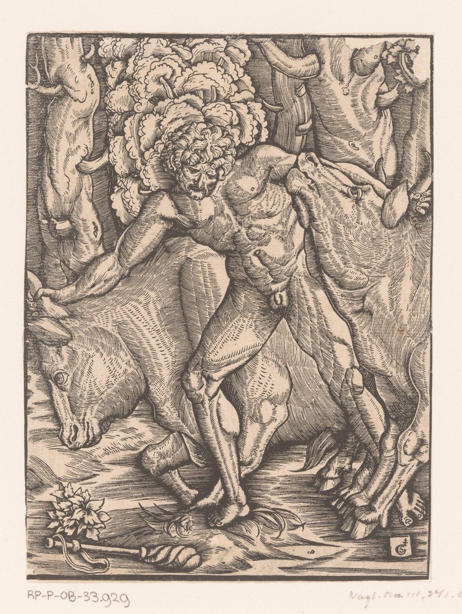Hercules ja Geryonin karja Labors of Hercules (sarjan nimi) tekijältä Gabriel Salmon