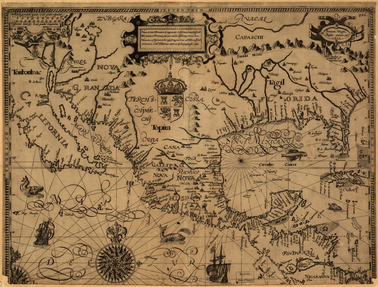 Nova et rece terraum et regnorum Californae, nouae Hispaiae Mexicanae, et Peruviae. tekijältä Gabriel Tatton