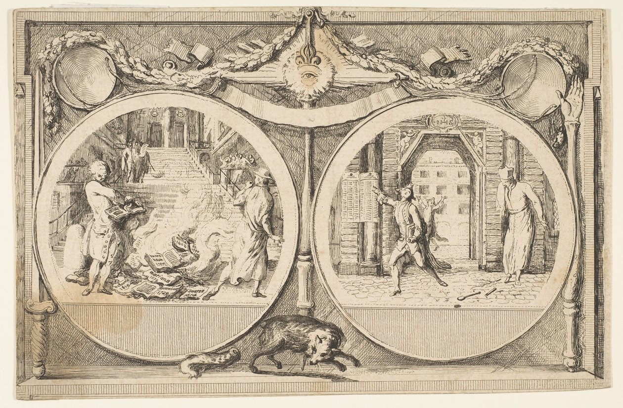 Jesuiittojen karkottaminen, 1761. tekijältä Gabriel de Saint Aubin