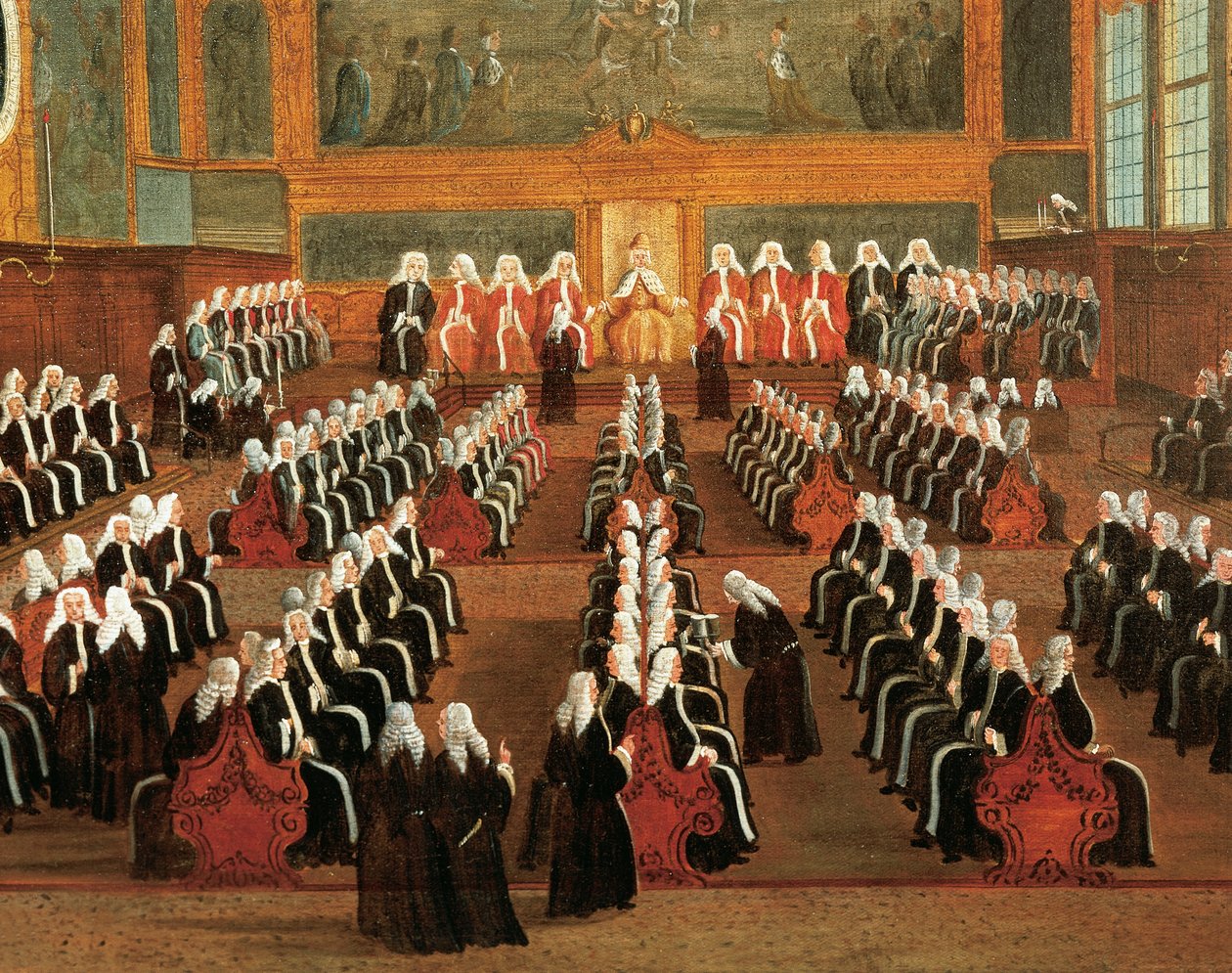 Pregadin hallitus Ducal Palacessa, kirjoittanut Gabriele Bella (1730-1799), Yksityiskohta tekijältä Gabriele Bella