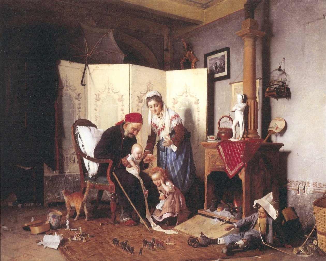 Sotilaiden peli, 1878 tekijältä Gaetano Chierici