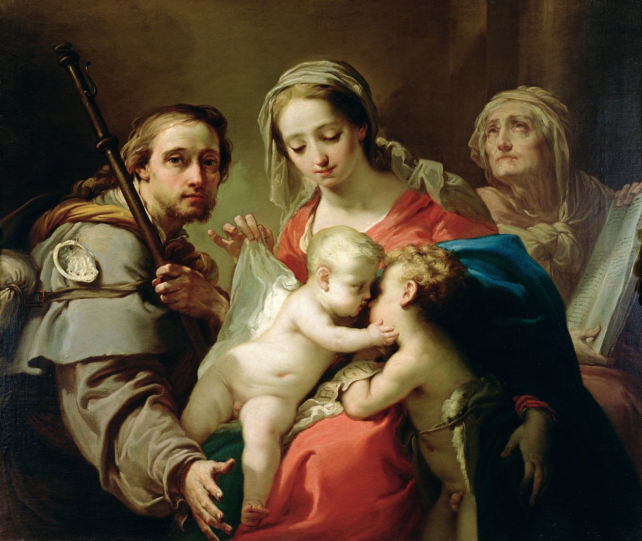 Madonna ja lapsi pyhien Johnin, Annan ja Roccon kanssa, n. 1785 (katso lisätietoja kohdasta 241258) tekijältä Gaetano Gandolfi