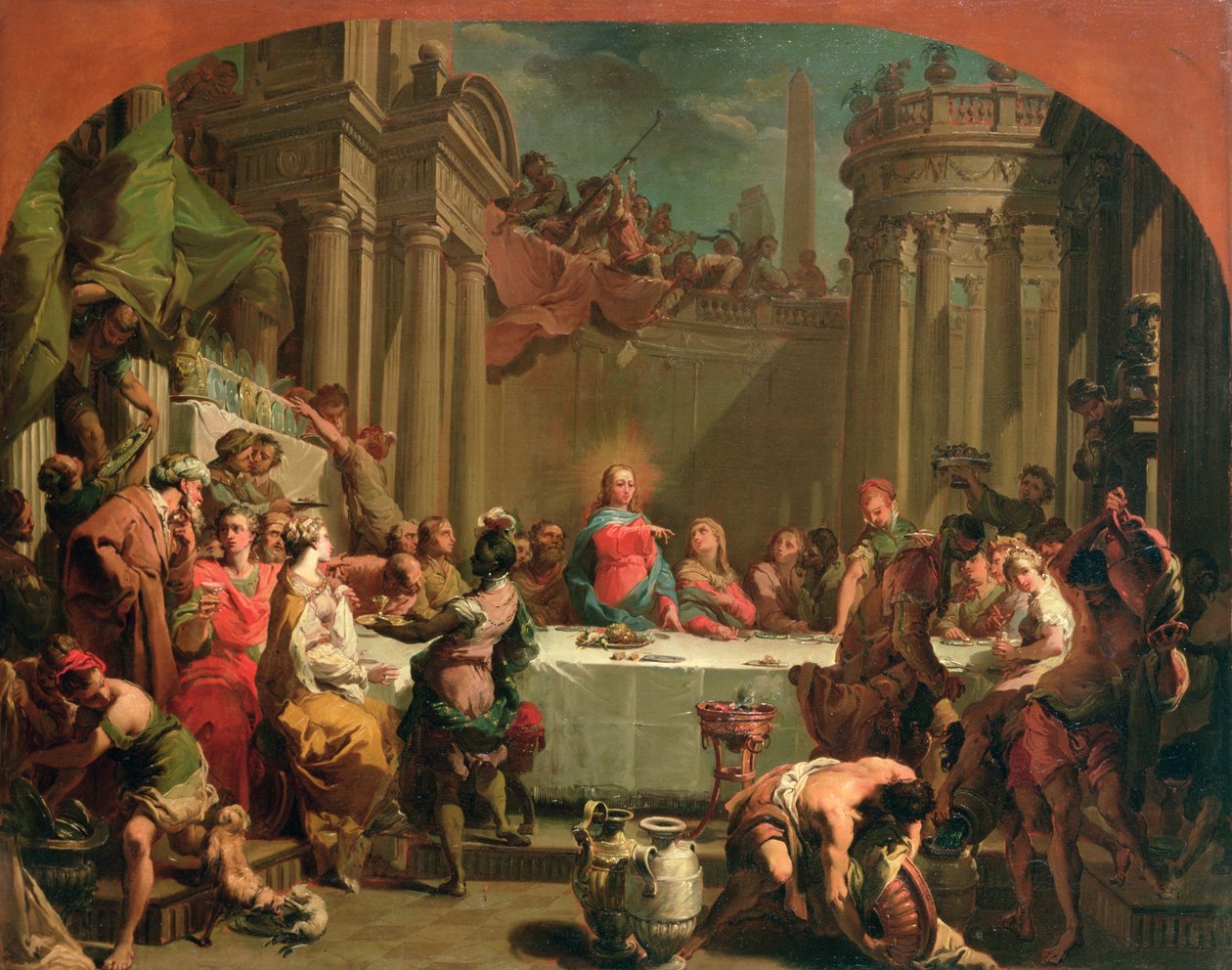Hääjuhla Kaanassa, 1766 tekijältä Gaetano Gandolfi