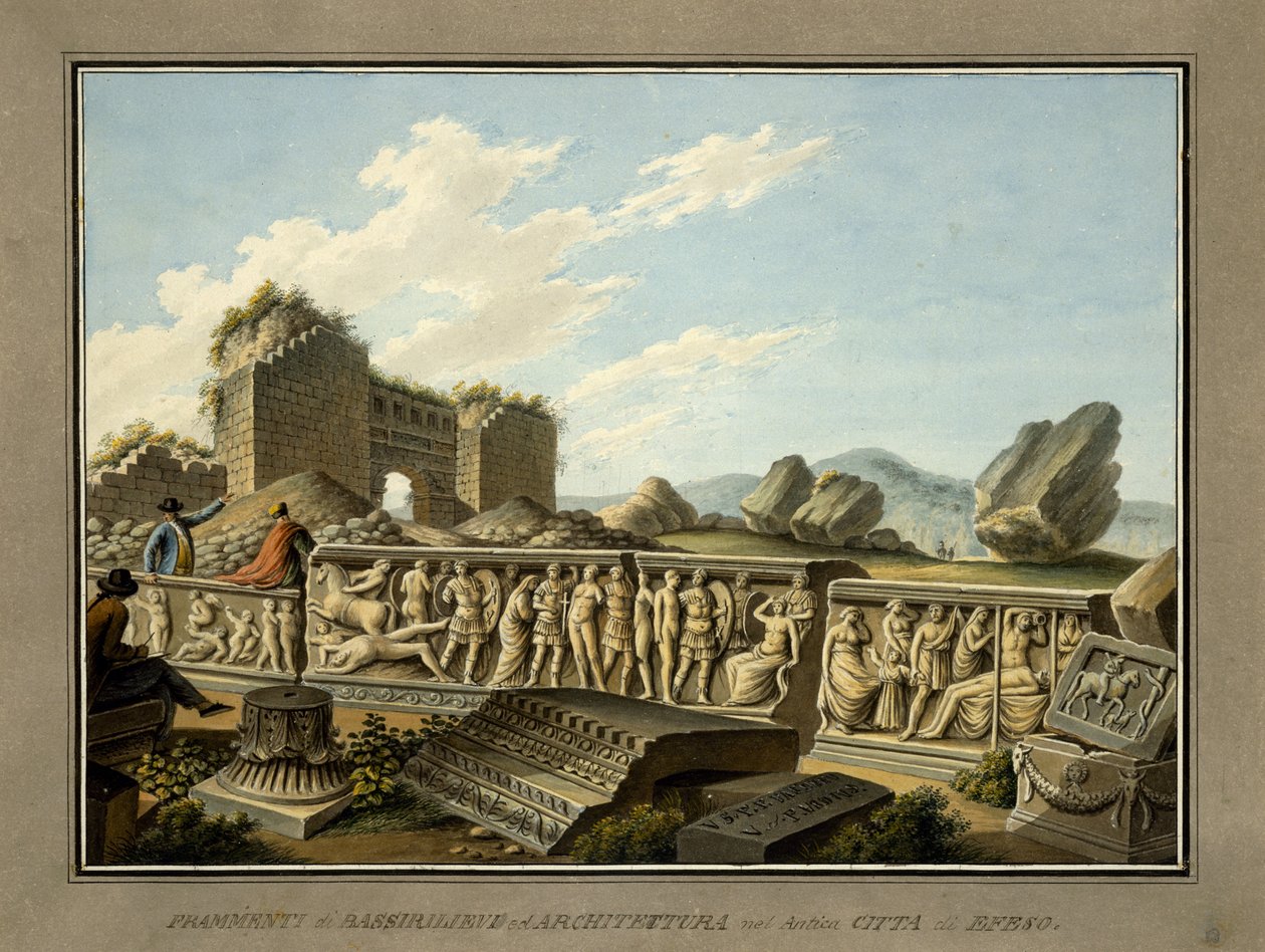 Rooman jäännökset Efesoksessa, 1797 tekijältä Gaetano Mercati