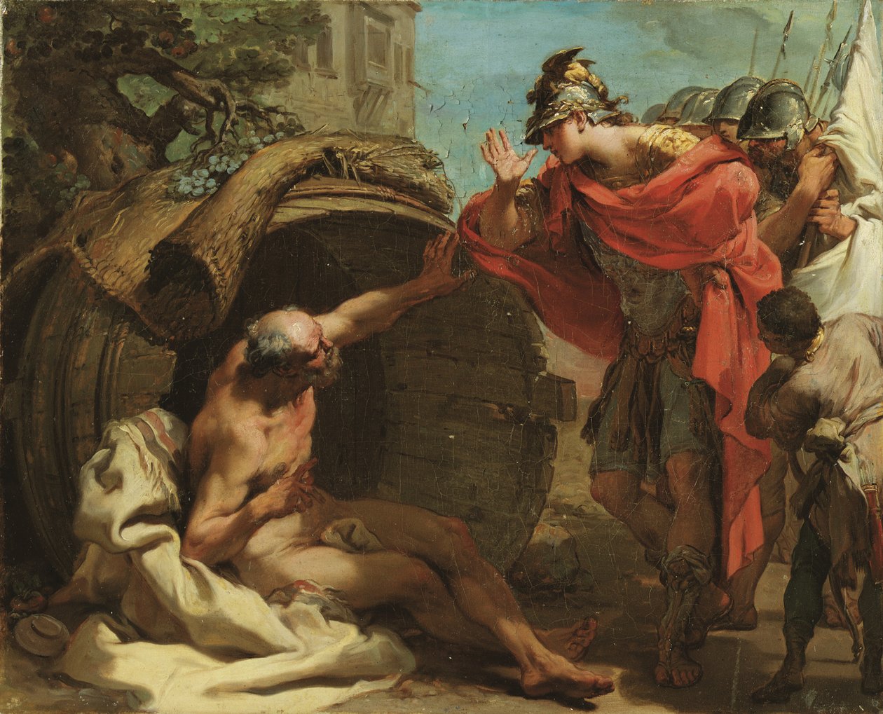 Aleksanteri ja Diogenes tekijältä Gaetano Gandolfi