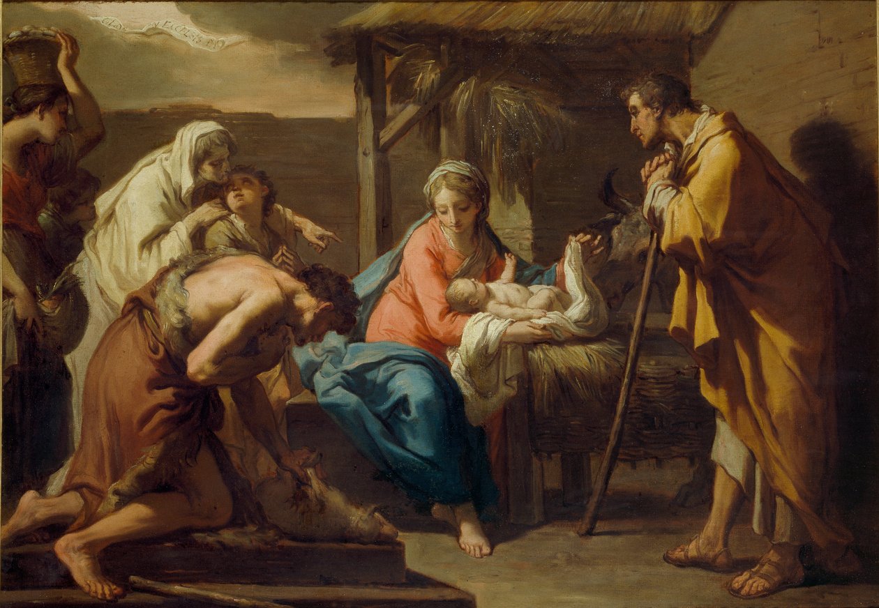 The Adoration of the Shepherd, post 1798 tekijältä Gaetano Gandolfi