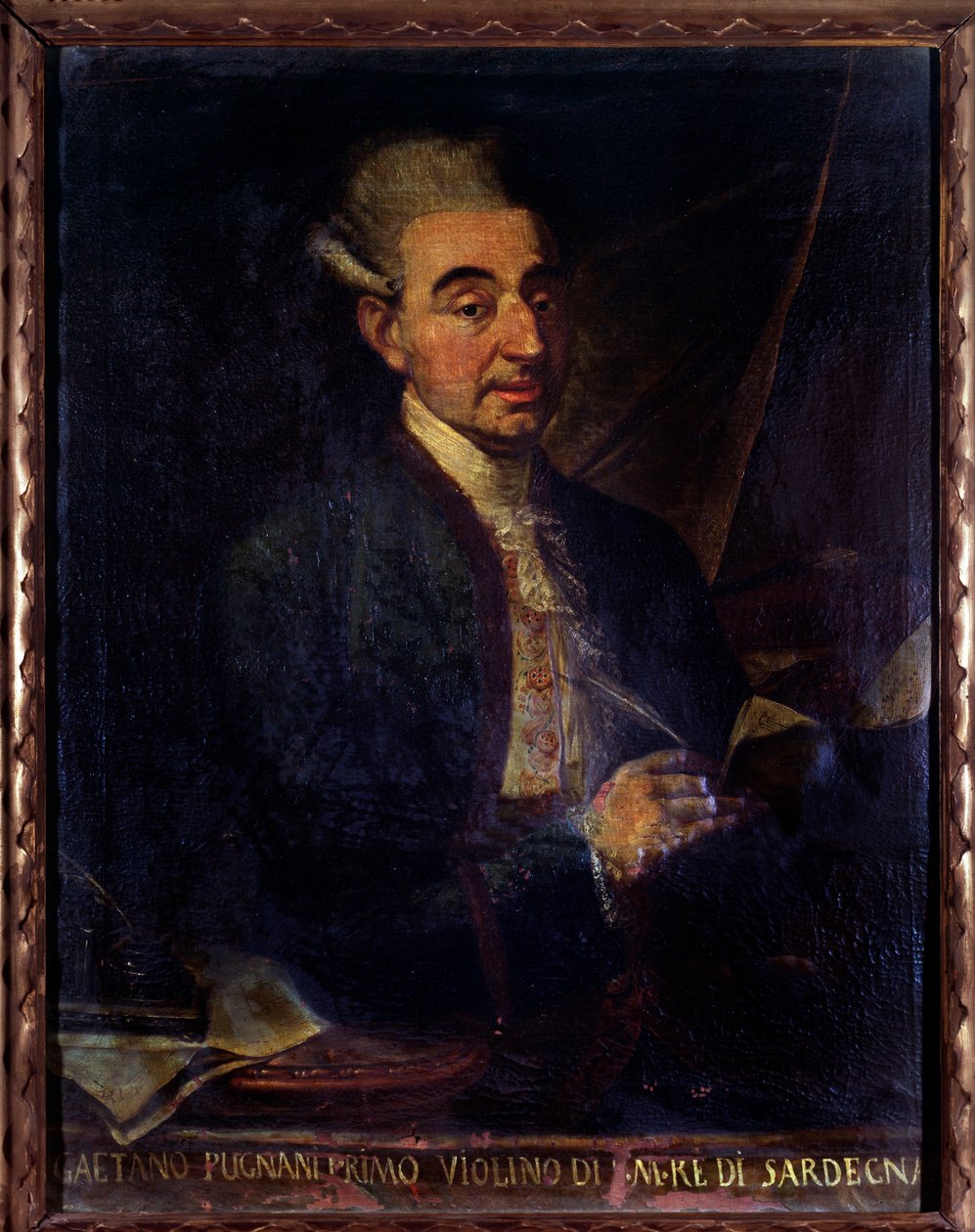 Gaetano Pugnanin muotokuva, italialainen viulisti (maalaus tekijältä Gaetano Ottani