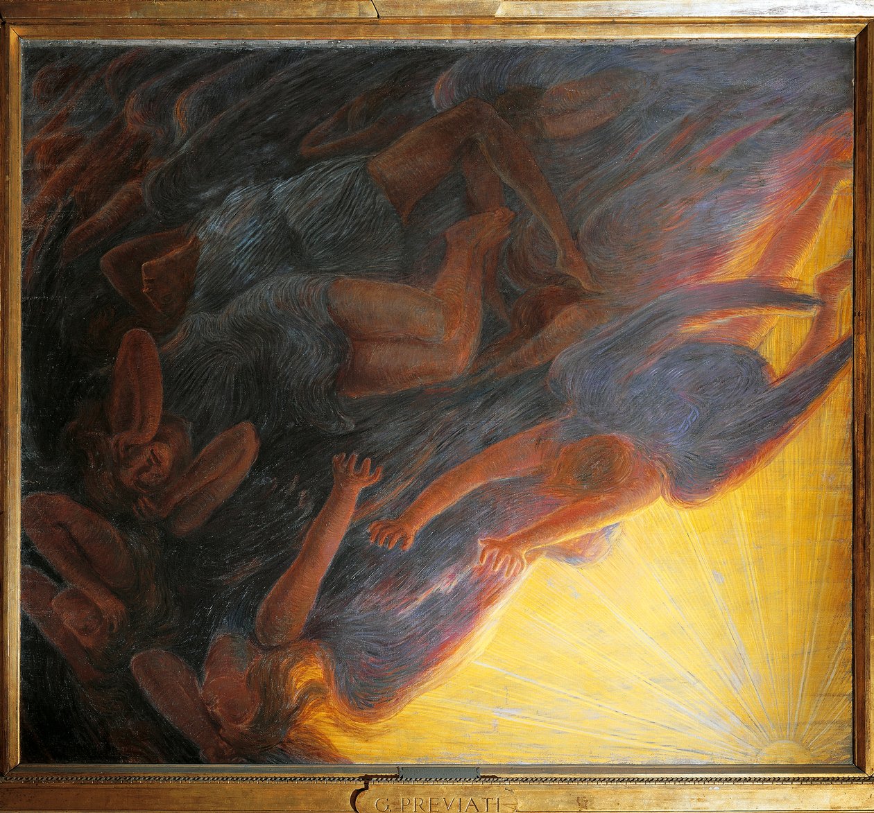 Fall of Angels, triptyykki keskuspaneeli tekijältä Gaetano Previati