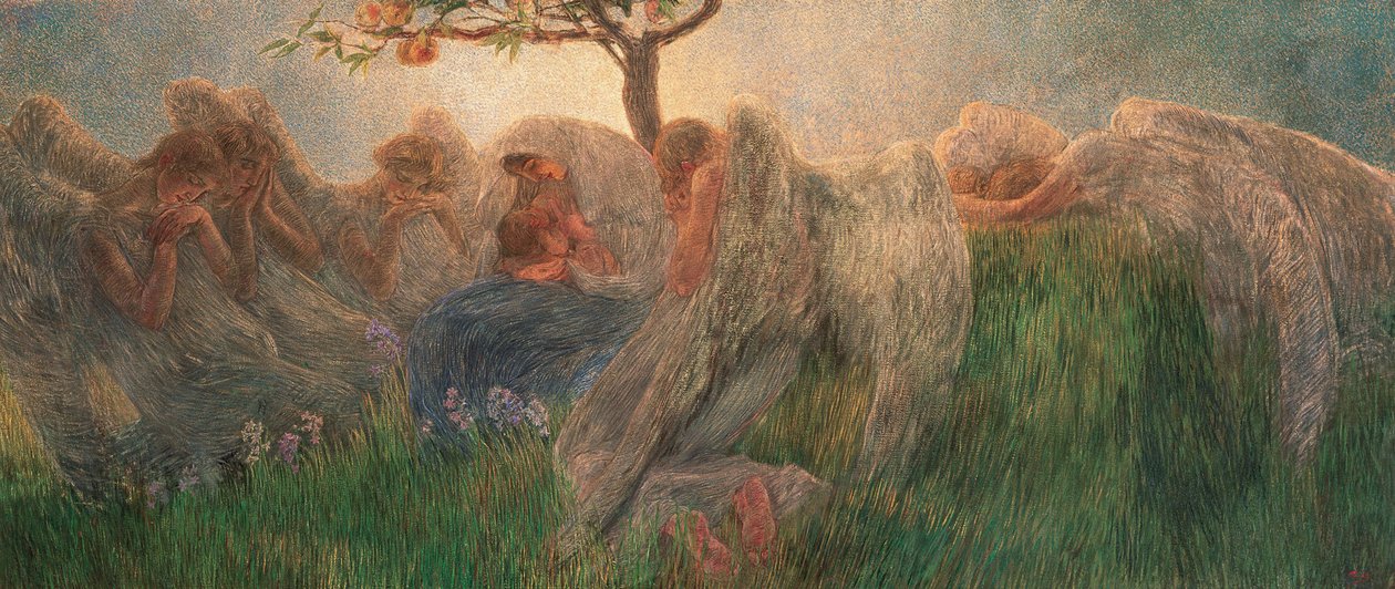 Äitiys äitiys, 1890-1891. tekijältä Gaetano Previati