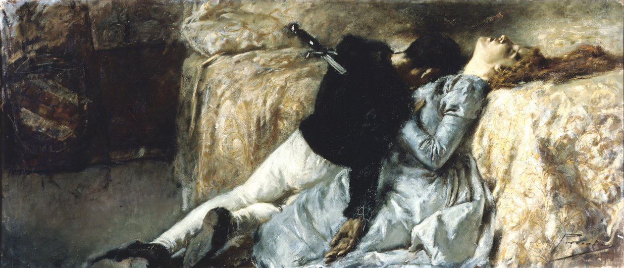 Paolo ja Francesca, noin 1887. tekijältä Gaetano Previati