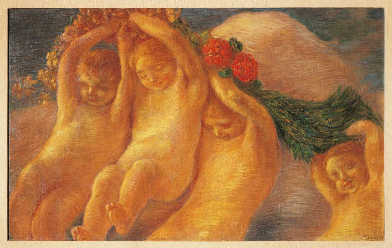 Putti seppeleellä tekijältä Gaetano Previati