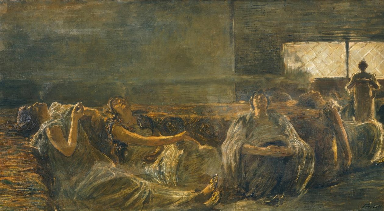 Gaetano Previati (1852–1920) Oopiumin tupakoitsijat. tekijältä Gaetano Previati
