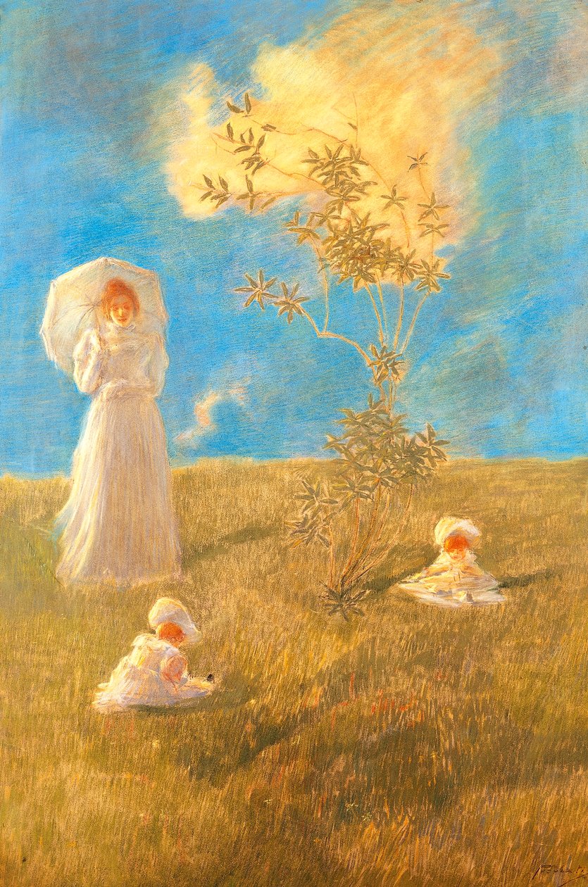Hiljainen, Gaetano Previati (1852-1920) tekijältä Gaetano Previati