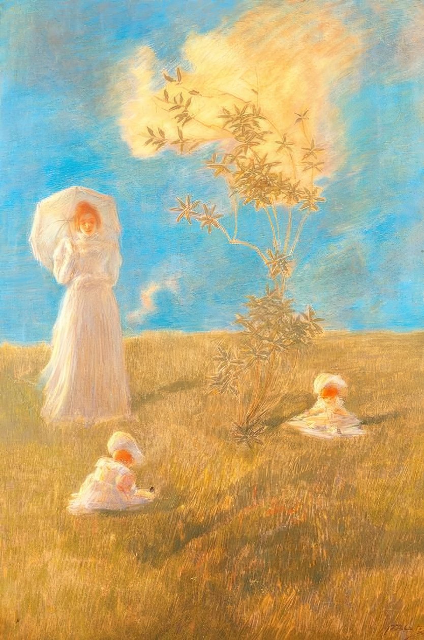 Hiljainen, Gaetano Previati (1852–1920), tekijältä Gaetano Previati
