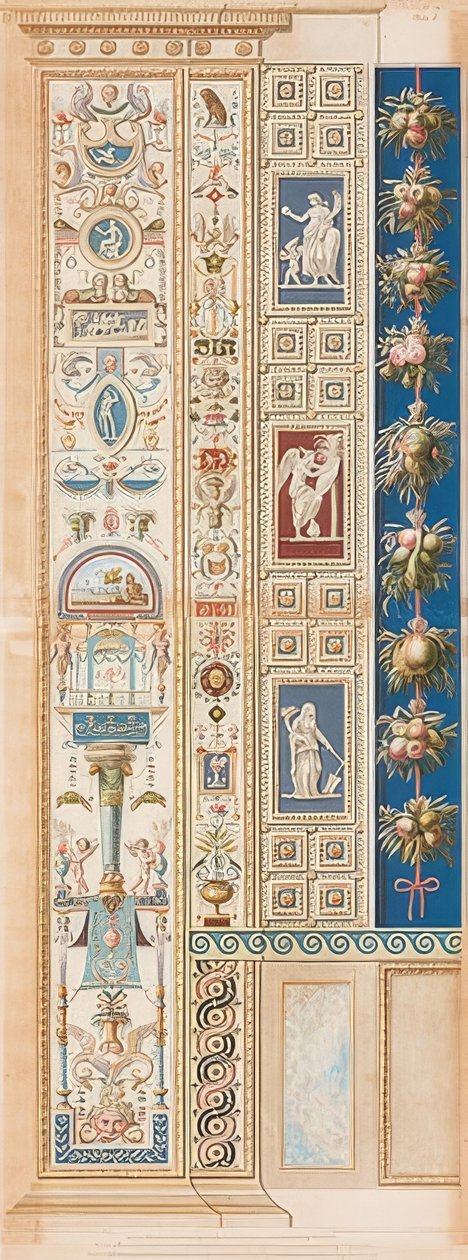 Pilaster Loggia I (naamion päällä lepäävä koriste) tekijältä Gaetano Savorelli
