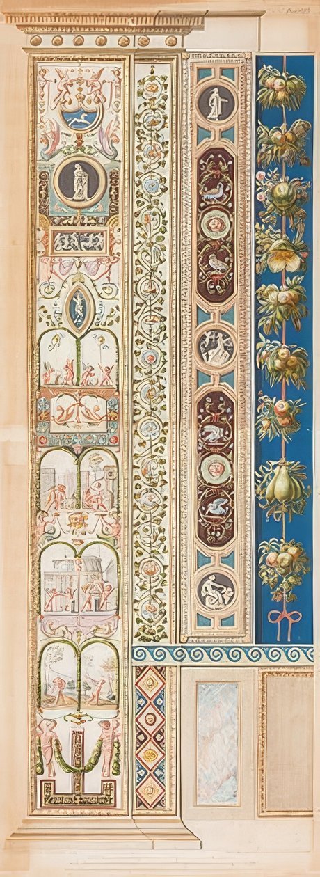 Pilaster Loggia VIII (koristelu lapsiryhmien kanssa) tekijältä Gaetano Savorelli