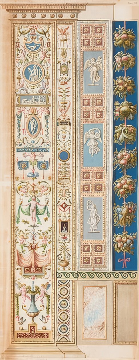 Pilaster Loggia XII (koriste, joka kasvaa astiasta) tekijältä Gaetano Savorelli